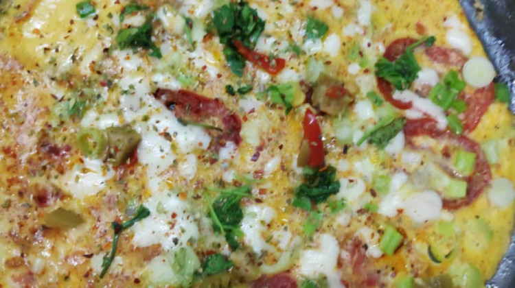 Egg pizza - EggNChicken4u