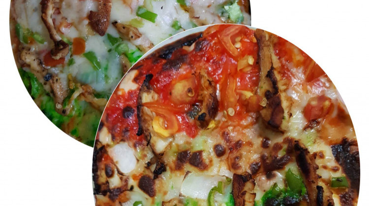 Tricolour chicken pizza - EggNChicken4u