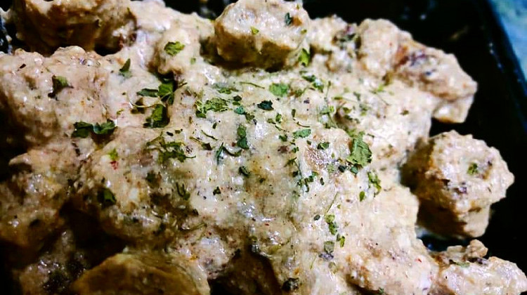 LUCKNOWI MALAI CHAAP WITH HOMEMADE CHAAP - EggNChicken4u