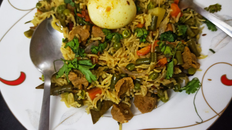 Egg soya biryani - EggNChicken4u